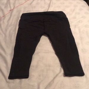Dark grey Lululemon Athletica cropped leggings